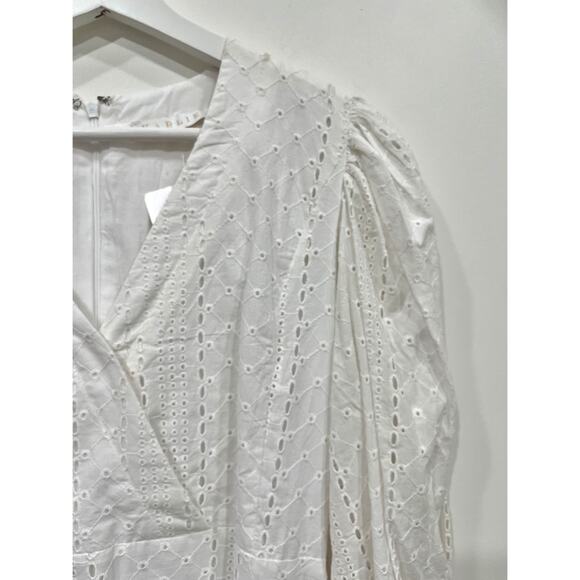 NWT Karlie Santorini Eyelet Faux Wrap Mini Dress - Picture 11 of 12